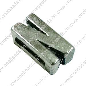 Slider, Zinc Alloy Bracelet Findinds, 10x6mm, Hole size:6.5mm, Sold by KG