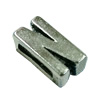Slider, Zinc Alloy Bracelet Findinds, 10x6mm, Hole size:6.5mm, Sold by KG
