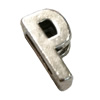 Slider, Zinc Alloy Bracelet Findinds, 10x5mm, Hole size:6.5mm, Sold by KG