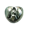 Beads. Fashion Zinc Alloy jewelry findings. Heart 8x8mm, Hole size:about 1mm Sold by Bag