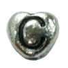 Beads. Fashion Zinc Alloy jewelry findings. Heart 8x8mm, Hole size:about 1mm Sold by Bag