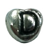 Beads. Fashion Zinc Alloy jewelry findings. Heart 8x8mm, Hole size:about 1mm Sold by Bag