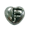 Beads. Fashion Zinc Alloy jewelry findings. Heart 8x8mm, Hole size:about 1mm Sold by Bag