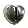 Beads. Fashion Zinc Alloy jewelry findings. Heart 8x8mm, Hole size:about 1mm Sold by Bag
