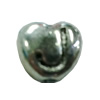 Beads. Fashion Zinc Alloy jewelry findings. Heart 8x8mm, Hole size:about 1mm Sold by Bag