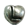 Beads. Fashion Zinc Alloy jewelry findings. Heart 8x8mm, Hole size:about 1mm Sold by Bag
