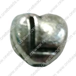 Beads. Fashion Zinc Alloy jewelry findings. Heart 8x8mm, Hole size:about 1mm Sold by Bag