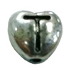 Beads. Fashion Zinc Alloy jewelry findings. Heart 8x8mm, Hole size:about 1mm Sold by Bag
