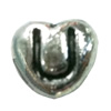 Beads. Fashion Zinc Alloy jewelry findings. Heart 8x8mm, Hole size:about 1mm Sold by Bag