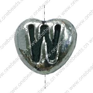 Beads. Fashion Zinc Alloy jewelry findings. Heart 8x8mm, Hole size:about 1mm Sold by Bag