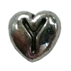 Beads. Fashion Zinc Alloy jewelry findings. Heart 8x8mm, Hole size:about 1mm Sold by Bag