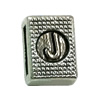 Slider, Zinc Alloy Bracelet Findinds, 10x8mm, Hole size:8mm, Sold by KG