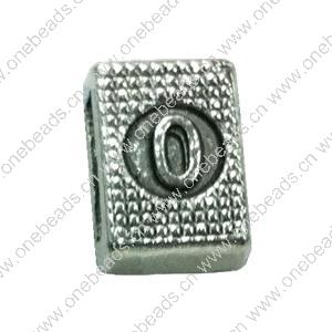 Slider, Zinc Alloy Bracelet Findinds, 10x8mm, Hole size:8mm, Sold by KG