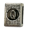 Slider, Zinc Alloy Bracelet Findinds, 10x8mm, Hole size:8mm, Sold by KG
