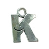 Pendant. Fashion Zinc Alloy Jewelry Findings. Letter 32x20mm. Sold by Bag
