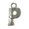 Pendant. Fashion Zinc Alloy Jewelry Findings. Letter 32x18mm. Sold by Bag
