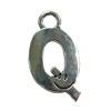 Pendant. Fashion Zinc Alloy Jewelry Findings. Letter 32x20mm. Sold by Bag
