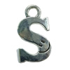 Pendant. Fashion Zinc Alloy Jewelry Findings. Letter 32x19mm. Sold by Bag