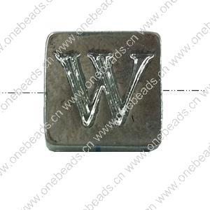 Beads. Fashion Zinc Alloy jewelry findings. Letter 12x12mm. Sold by Bag