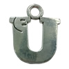 Pendant. Fashion Zinc Alloy Jewelry Findings. Letter 32x27mm. Sold by Bag
