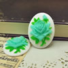 Cameos, Flower Resin Jewelry findings, Double color, A Grade, 29x39.5mm, Sold by PC