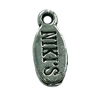 Pendant. Fashion Zinc Alloy jewelry findings. Flat Oval 15x8mm. Sold by Bag
