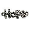 Connector. Fashion Zinc Alloy jewelry findings.  22x8mm. Sold by Bag