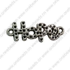 Connector. Fashion Zinc Alloy jewelry findings.  22x8mm. Sold by Bag