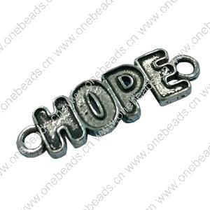 Connector. Fashion Zinc Alloy jewelry findings.  31x10mm. Sold by Bag