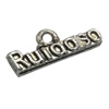 Pendant. Fashion Zinc Alloy jewelry findings. Letter 7x15mm. Sold by Bag
