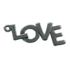 Pendant. Fashion Zinc Alloy jewelry findings. Letter 35x15mm. Sold by Bag
