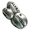 Beads. Fashion Zinc Alloy jewelry findings.Nugeet 19x12mm, Hole size:about 1mm Sold by Bag