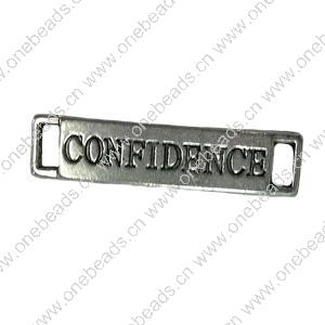 Connector. Fashion Zinc Alloy jewelry findings.  25x8mm. Sold by Bag