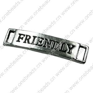 Connector. Fashion Zinc Alloy jewelry findings.  25x8mm. Sold by Bag