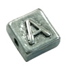 Beads. Fashion Zinc Alloy jewelry findings. Square 10x10mm, Hole size:about 1mm Sold by Bag
