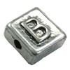 Beads. Fashion Zinc Alloy jewelry findings. Square 10x10mm, Hole size:about 1mm Sold by Bag
