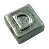 Beads. Fashion Zinc Alloy jewelry findings. Square 10x10mm, Hole size:about 1mm Sold by Bag
