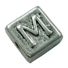 Beads. Fashion Zinc Alloy jewelry findings. Square 10x10mm, Hole size:about 1mm Sold by Bag
