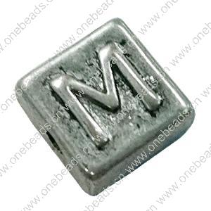 Beads. Fashion Zinc Alloy jewelry findings. Square 10x10mm, Hole size:about 1mm Sold by Bag