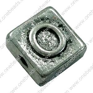 Beads. Fashion Zinc Alloy jewelry findings. Square 10x10mm, Hole size:about 1mm Sold by Bag