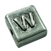 Beads. Fashion Zinc Alloy jewelry findings. Square 10x10mm, Hole size:about 1mm Sold by Bag
