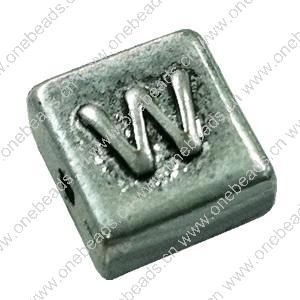 Beads. Fashion Zinc Alloy jewelry findings. Square 10x10mm, Hole size:about 1mm Sold by Bag