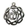 Pendant. Fashion Zinc Alloy Jewelry Findings. 28x24mm. Sold by Bag
