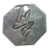 Pendant. Fashion Zinc Alloy Jewelry Findings. sexangle 25x25mm. Sold by Bag
