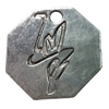 Pendant. Fashion Zinc Alloy Jewelry Findings. sexangle 12x12mm. Sold by Bag