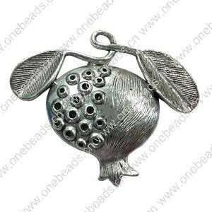 Pendant. Fashion Zinc Alloy Jewelry Findings. Fruit 50x61mm. Sold by PC