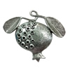 Pendant. Fashion Zinc Alloy Jewelry Findings. Fruit 50x61mm. Sold by PC
