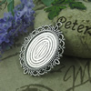 Zinc Alloy Cabochon Settings. Fashion Jewelry Findings. 62x48mm Inner dia：30x40mm. Sold by Bag