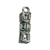 Pendant. Fashion Zinc Alloy jewelry findings. Rectangle 18x6mm. Sold by Bag
