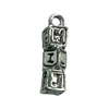 Pendant. Fashion Zinc Alloy jewelry findings. Rectangle 18x6mm. Sold by Bag